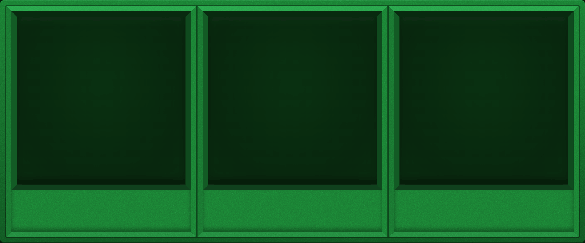 Green Display Case (1x3)